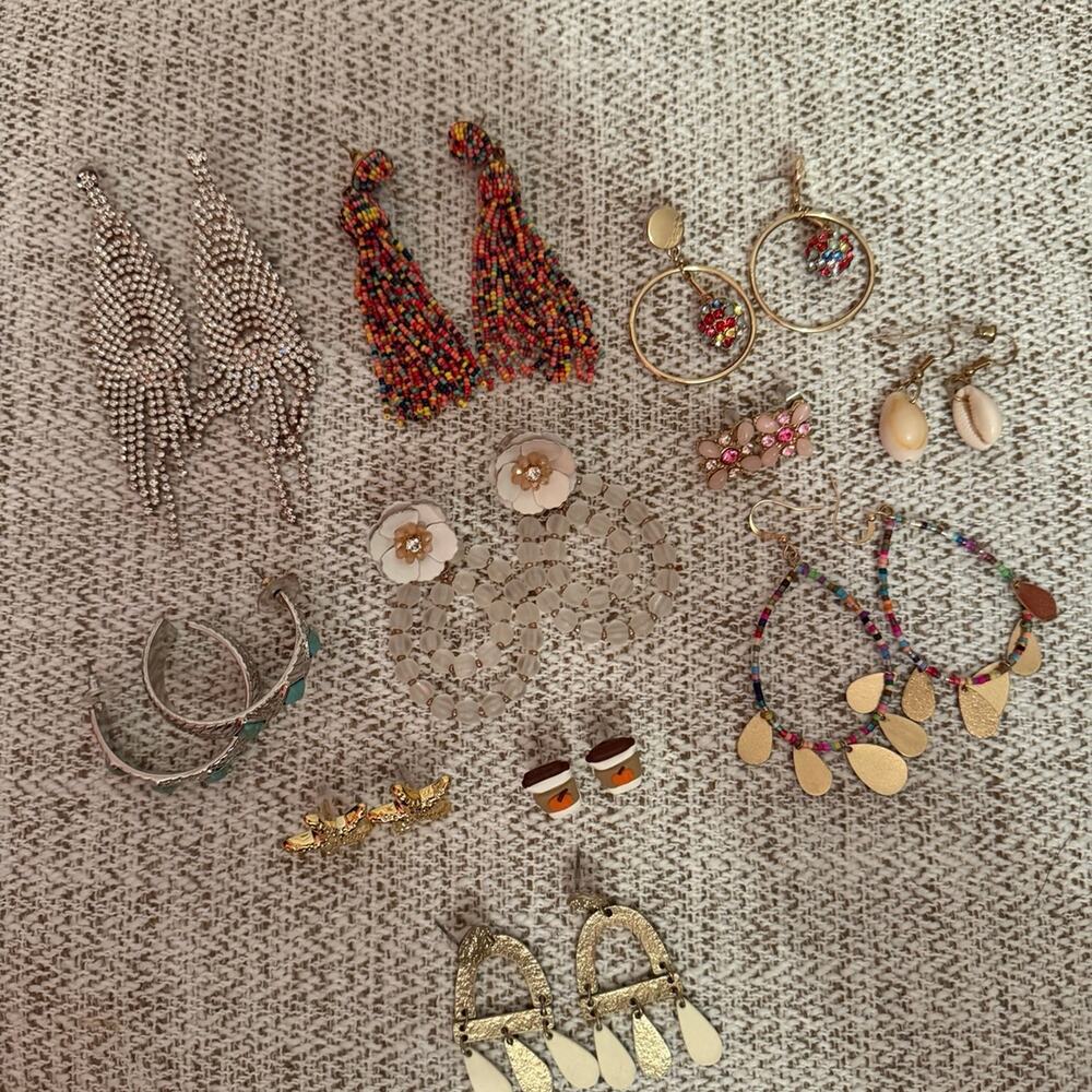 Bundle of Earrings Jewelry Lot of 11 Pairs NWOT